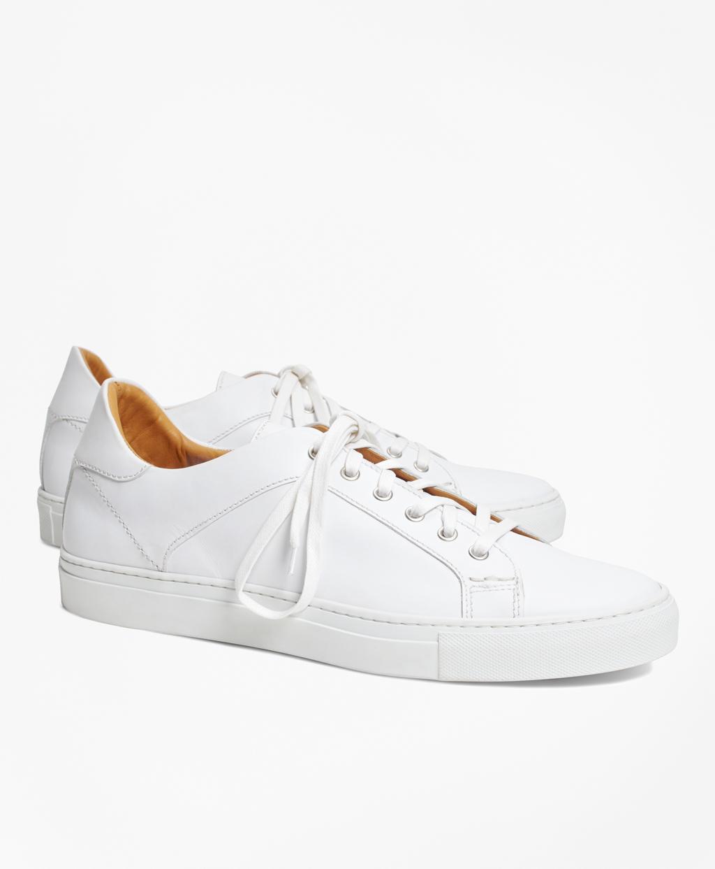 brooks brothers leather sneakers