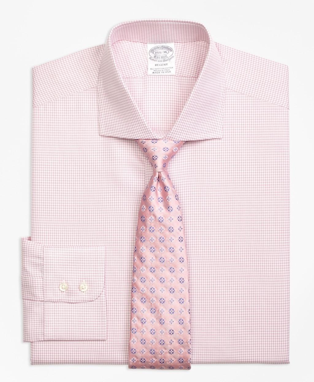 Brooks Brothers Cotton Regent Fitted Dress Shirt in Pink for Men Lyst
