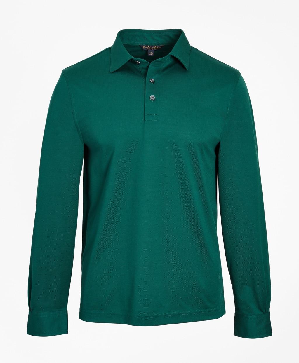 Brooks Brothers Premium Extrafine Supima Cotton Pique Longsleeve Polo