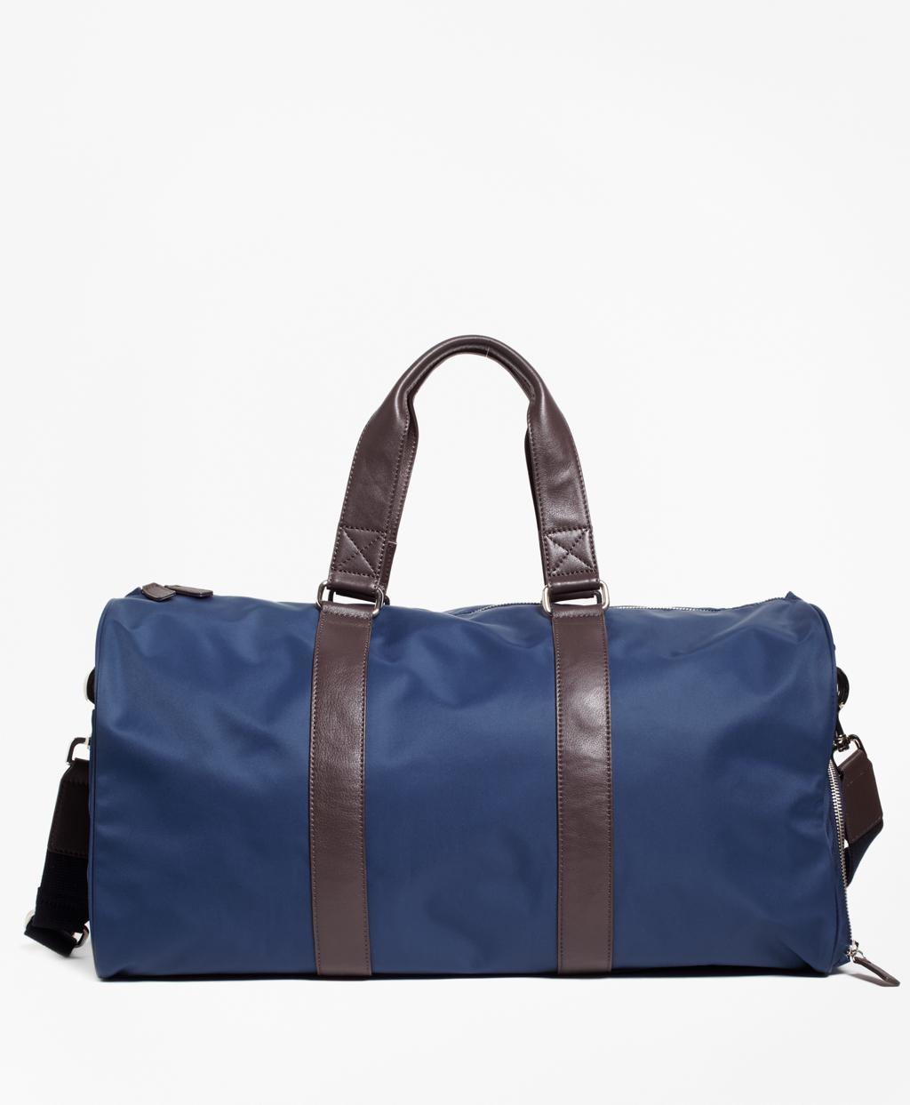 Lyst Brooks Brothers Nylon Duffel Bag In Blue For Men Brooks Brothers Men S Blue Nylon Duffel Bag