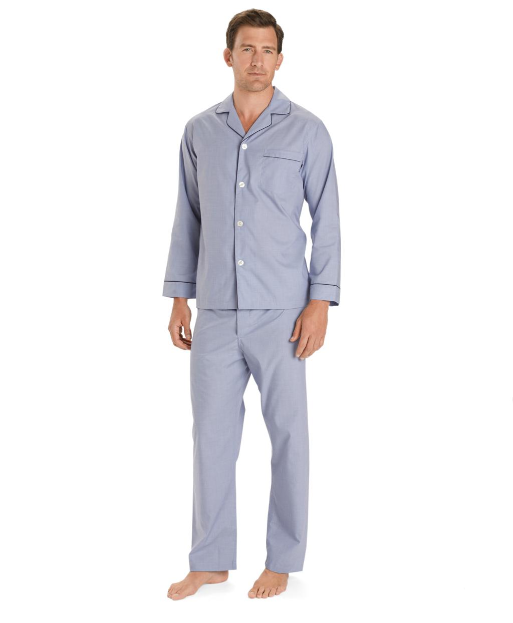 Brooks Brothers Cotton Wrinkleresistant Broadcloth Pajamas in Blue for