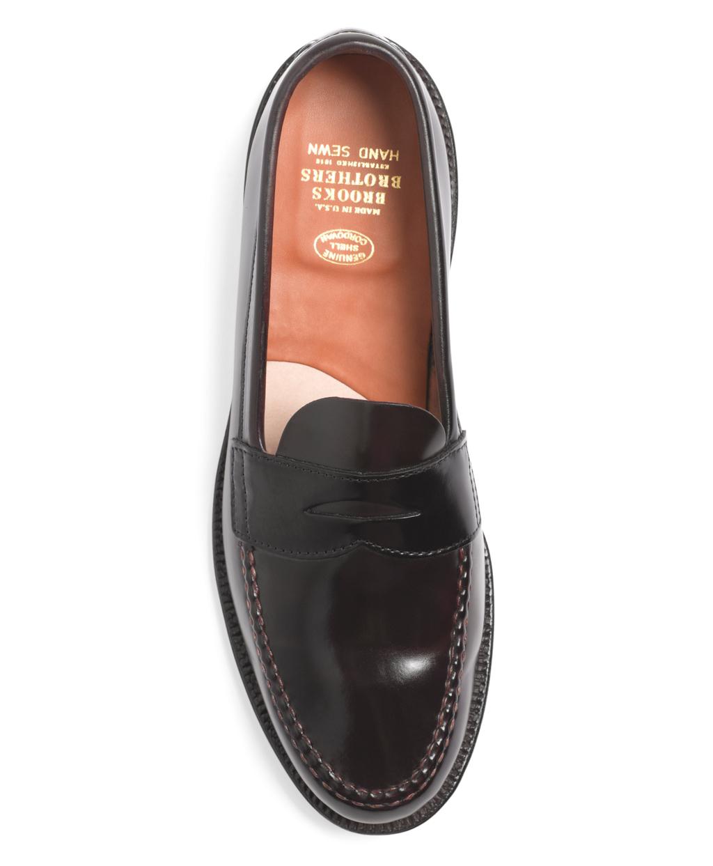 Brooks Brothers Cordovan Unlined Penny Loafers in Burgundy (Brown) for