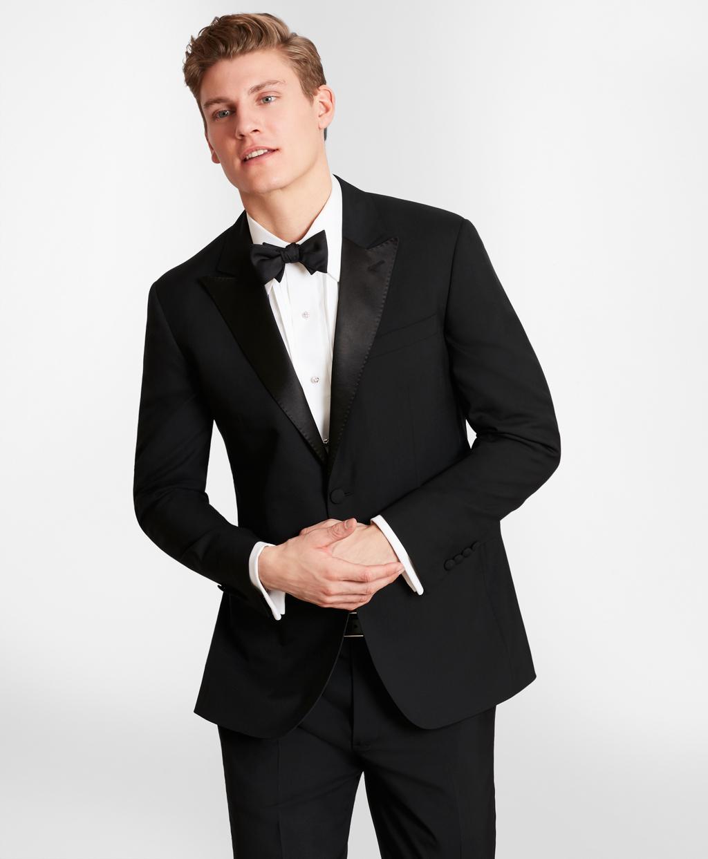 Brooks Brothers Brooksgatetm Milanofit Wool Tuxedo Jacket in Black for