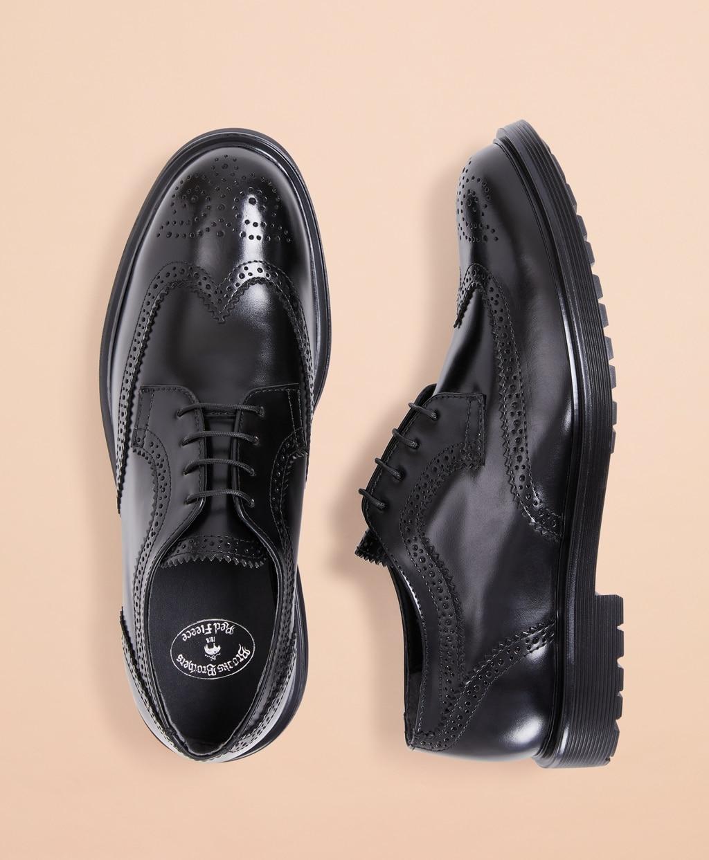Brooks Brothers Leather Brogue Dress Shoes in Black for Brooks Brothers Leather Brogue Dress Shoes in Black for