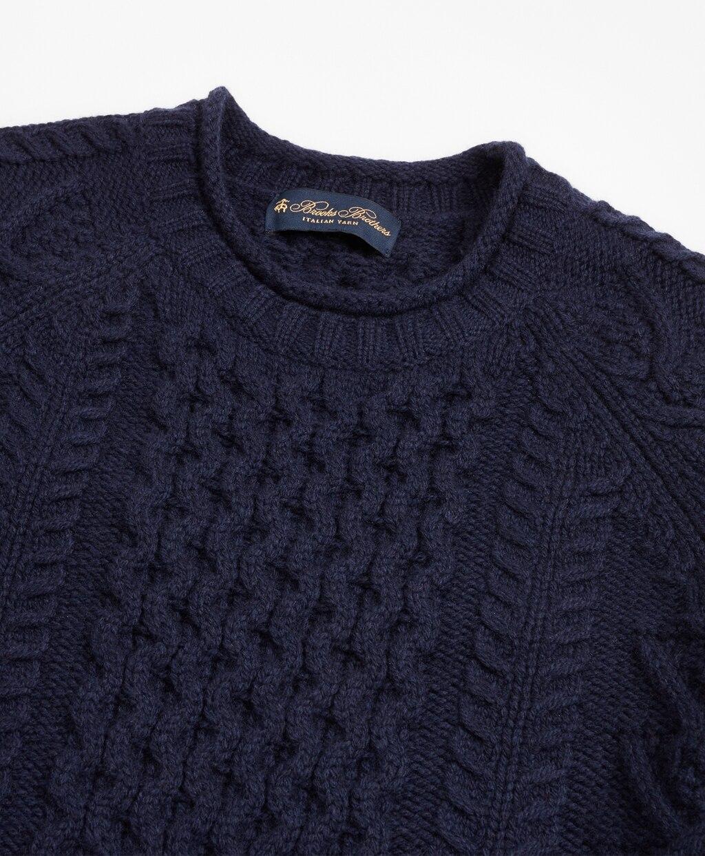 brooks brothers fisherman sweater