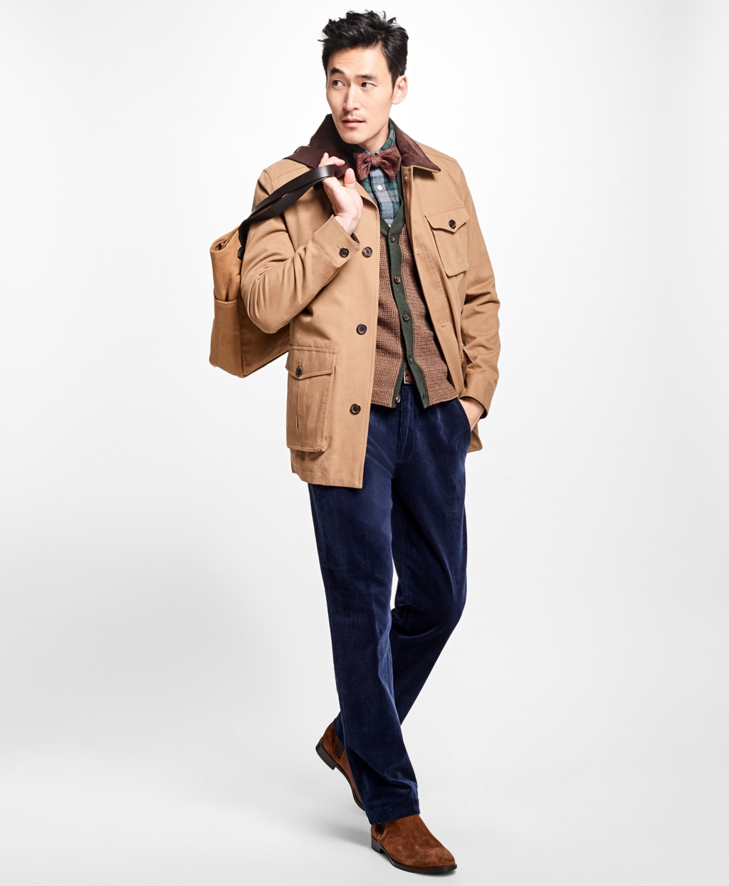 Brooks Brothers Canvas Barn Coat In Brown For Men Lyst