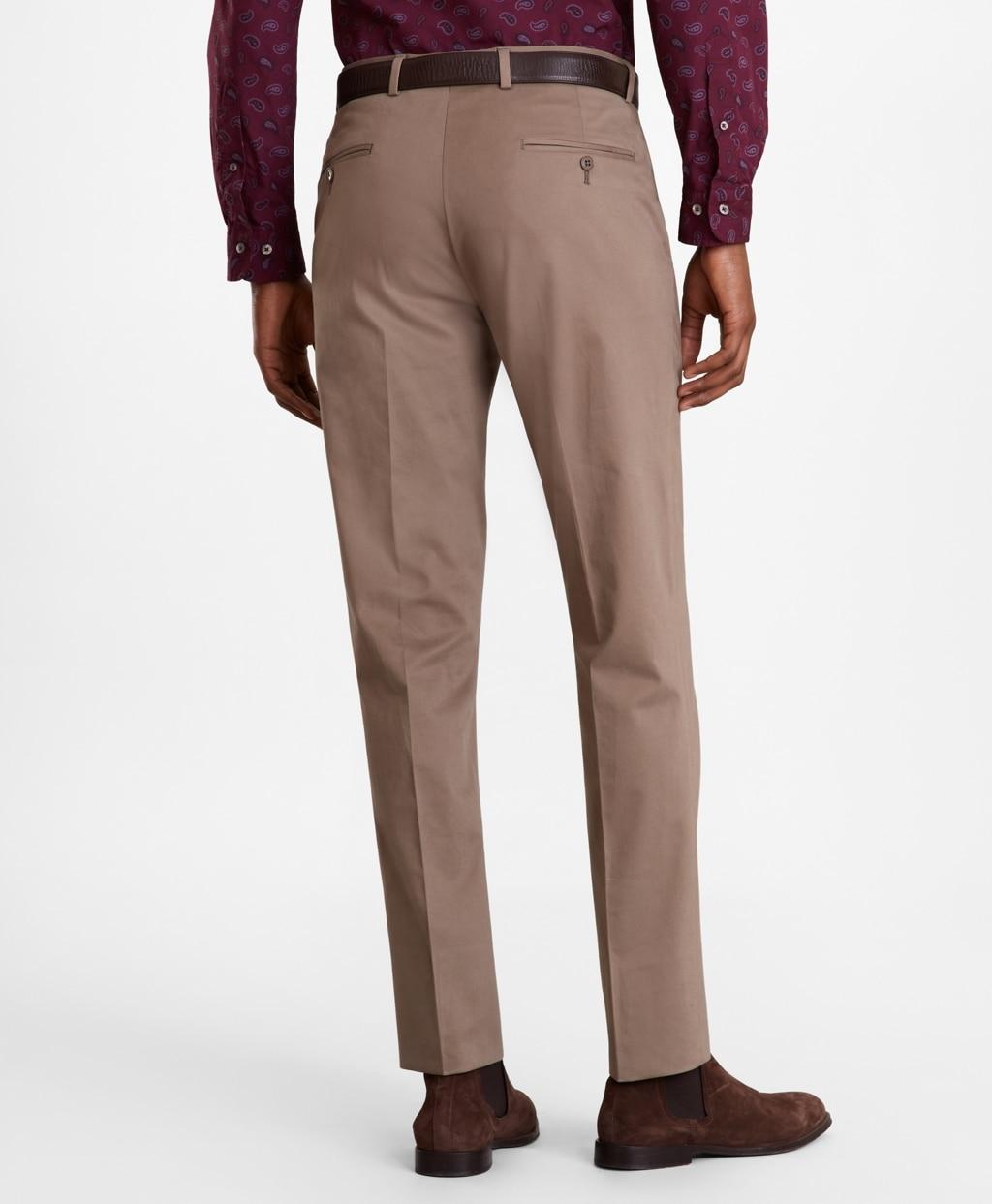 Brooks Brothers Extra Slim Fit Stretch Supima Cotton Trousers for Men