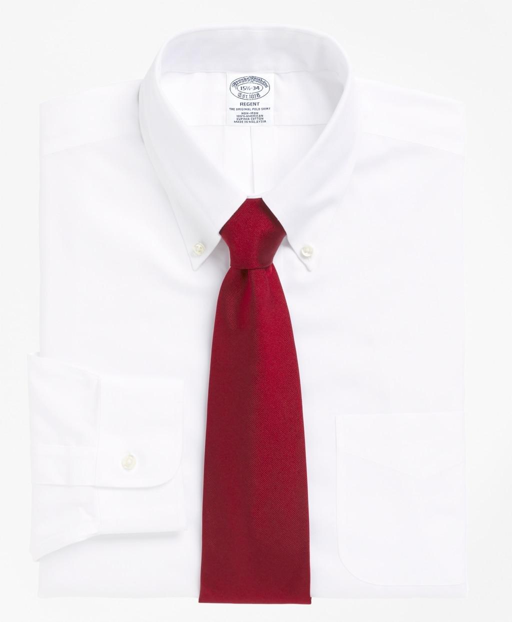 Brooks Brothers Cotton Noniron Regent Fit Buttondown Collar Dress Shirt in White for Men Lyst