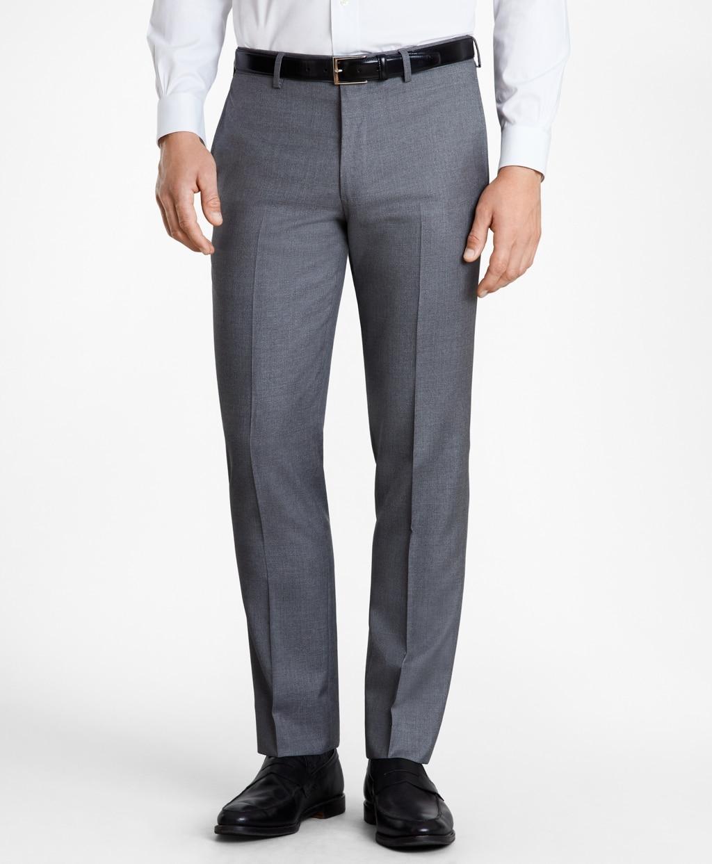 Brooks Brothers Brooksgatetm Milano-fit Wool Twill Suit Pants in Grey ...