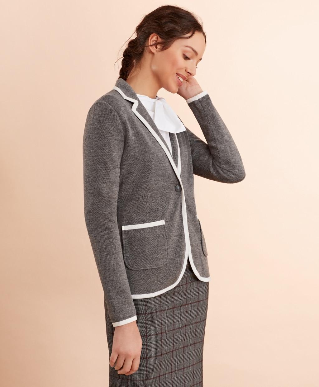 Brooks Brothers Merinowool Knit Rowing Blazer in HeatherGrey (Gray) Lyst