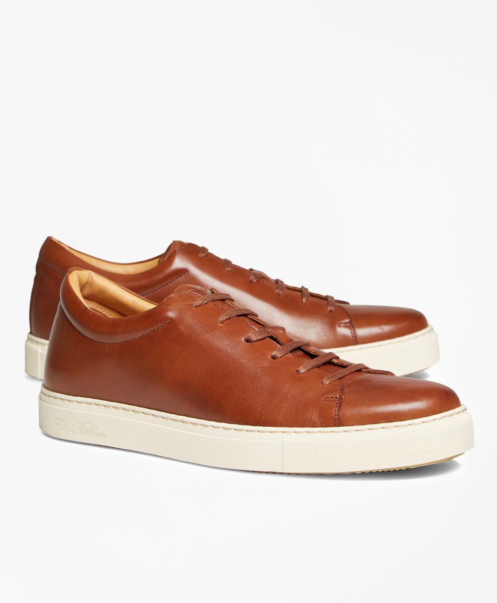Brooks Brothers Leather Sneakers in 