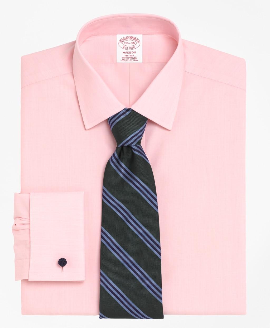 Brooks Brothers Cotton Noniron Traditional Fit Spread Collar French