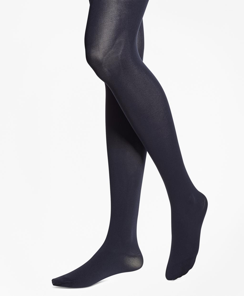 Brooks Brothers Synthetic Opaque Nylon Tights in Navy (Blue) - Lyst