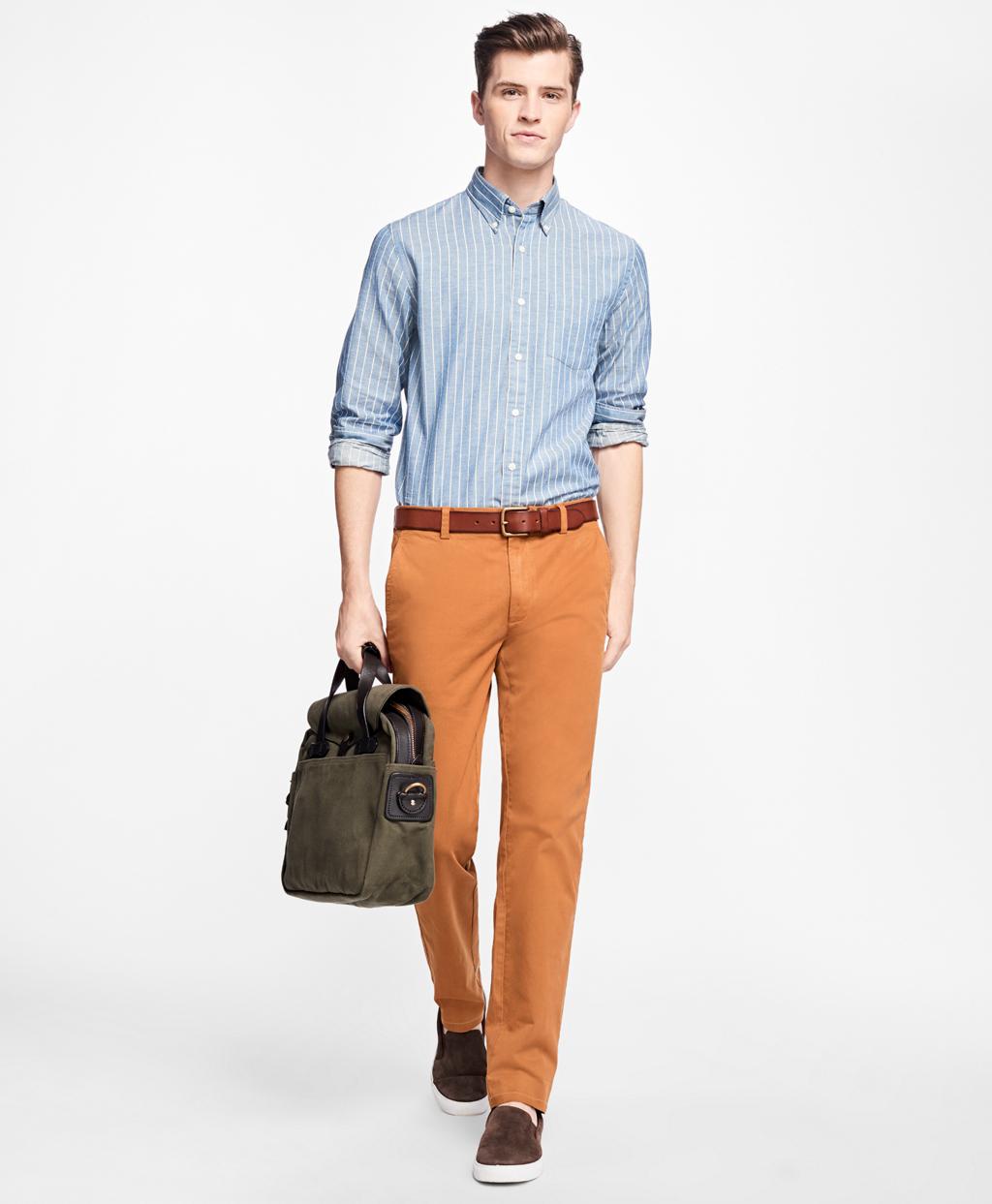 fleece chinos