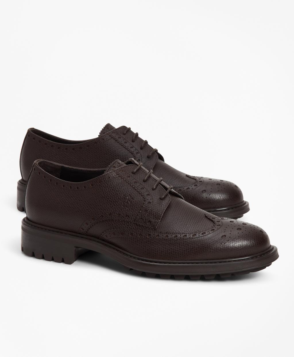 Brooks Brothers 1818 Footwear Suede Wingtips in Brown for Men - Lyst
