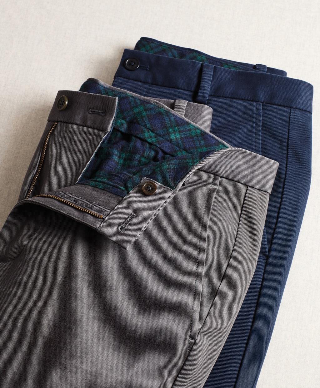 brooks brothers flannel lined chinos