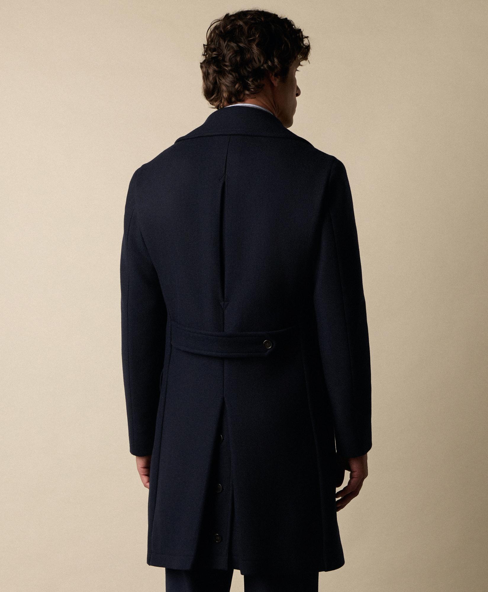 Brooks Brothers Tailored Double-Breasted Wool Coat in Blue for Men 