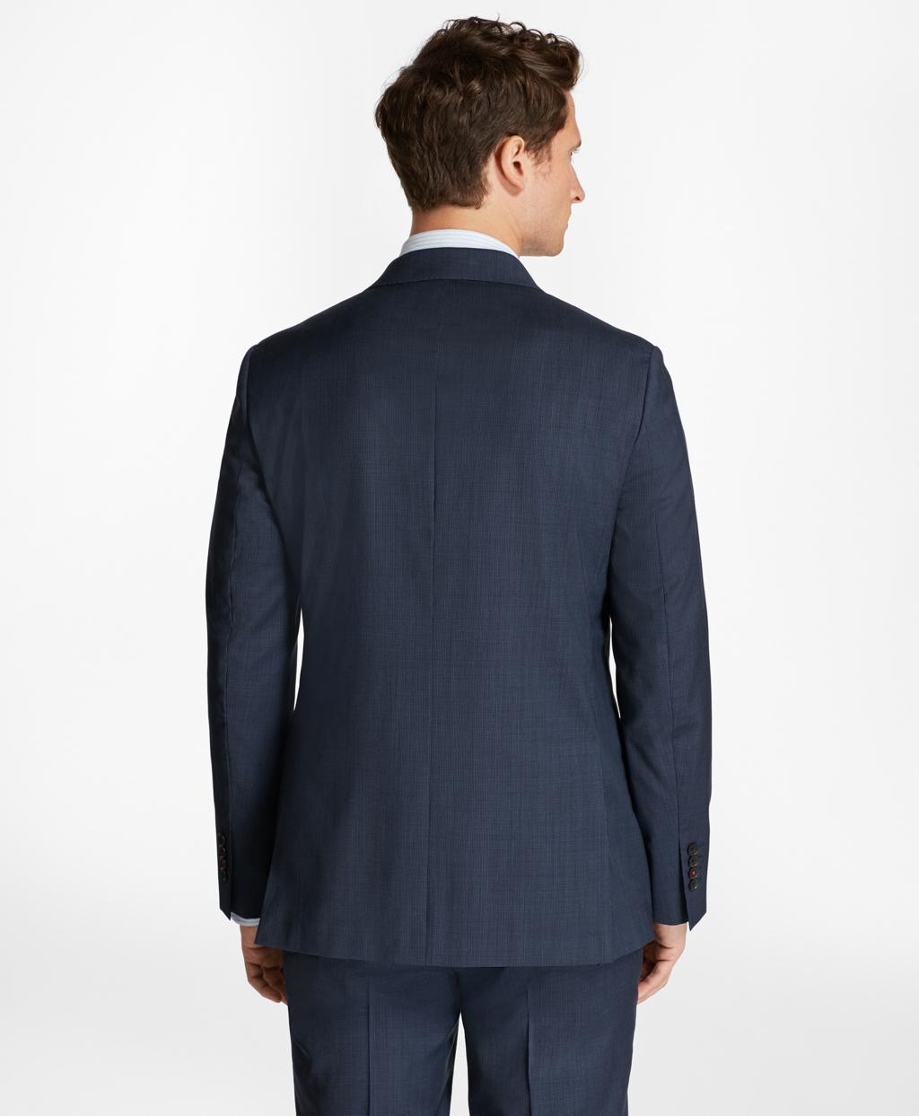 navy tic suit