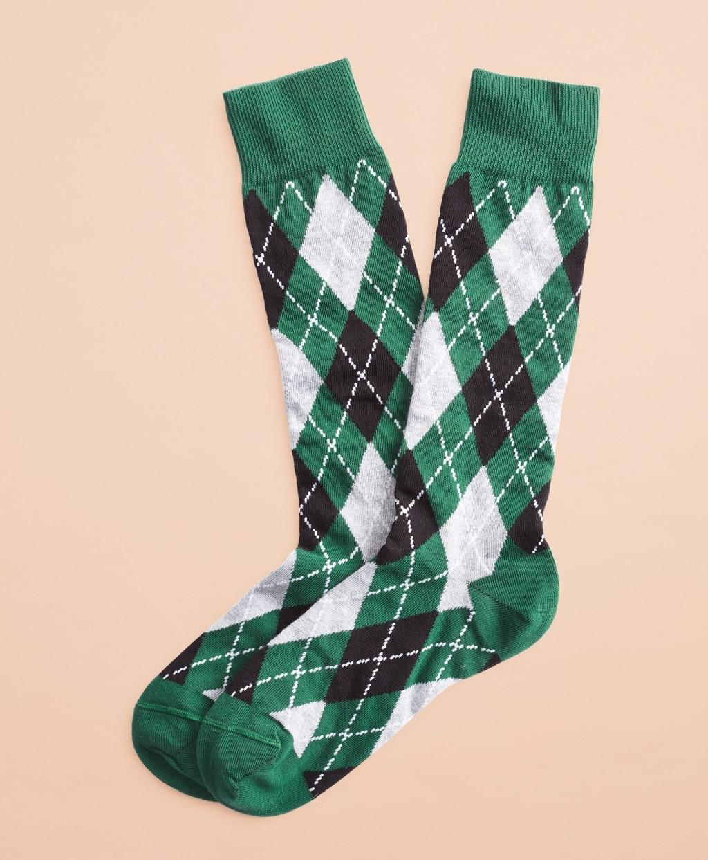 Brooks Brothers Argyle Stretchcotton Knee Socks in Dark Green (Green) Lyst