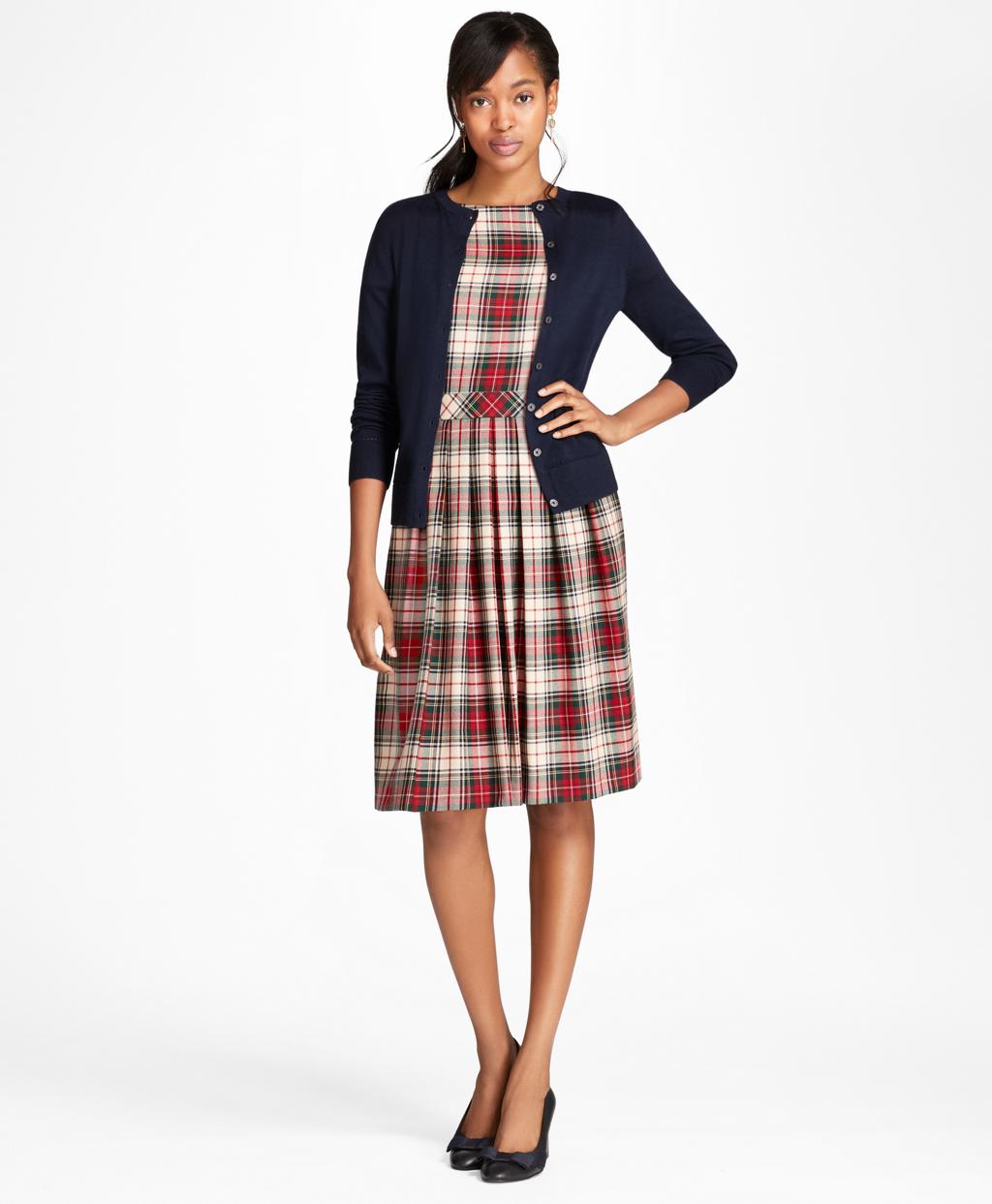 brooks brothers tartan dress
