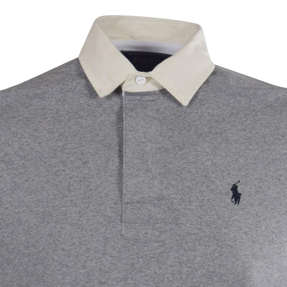 Polo Ralph Lauren Heather Grey Iconic Rugby Polo Shirt in Grey Heather (Grey)  for Men | Lyst Australia