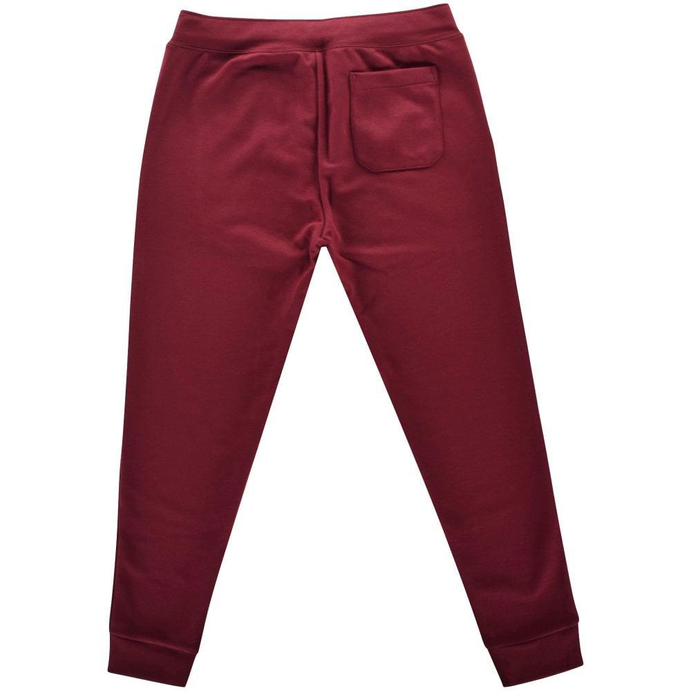 Polo Ralph Lauren Synthetic Wine Logo Track Pants in Red for Men - Lyst