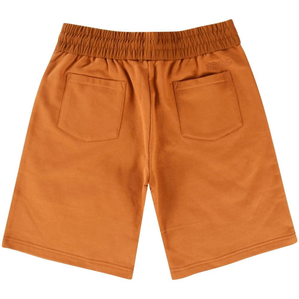 orange jogger shorts