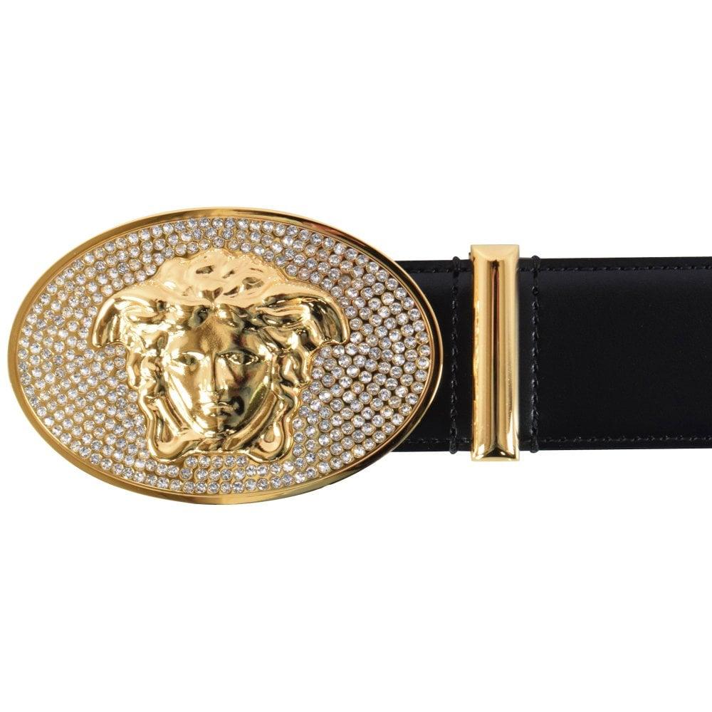 versace crystal belt