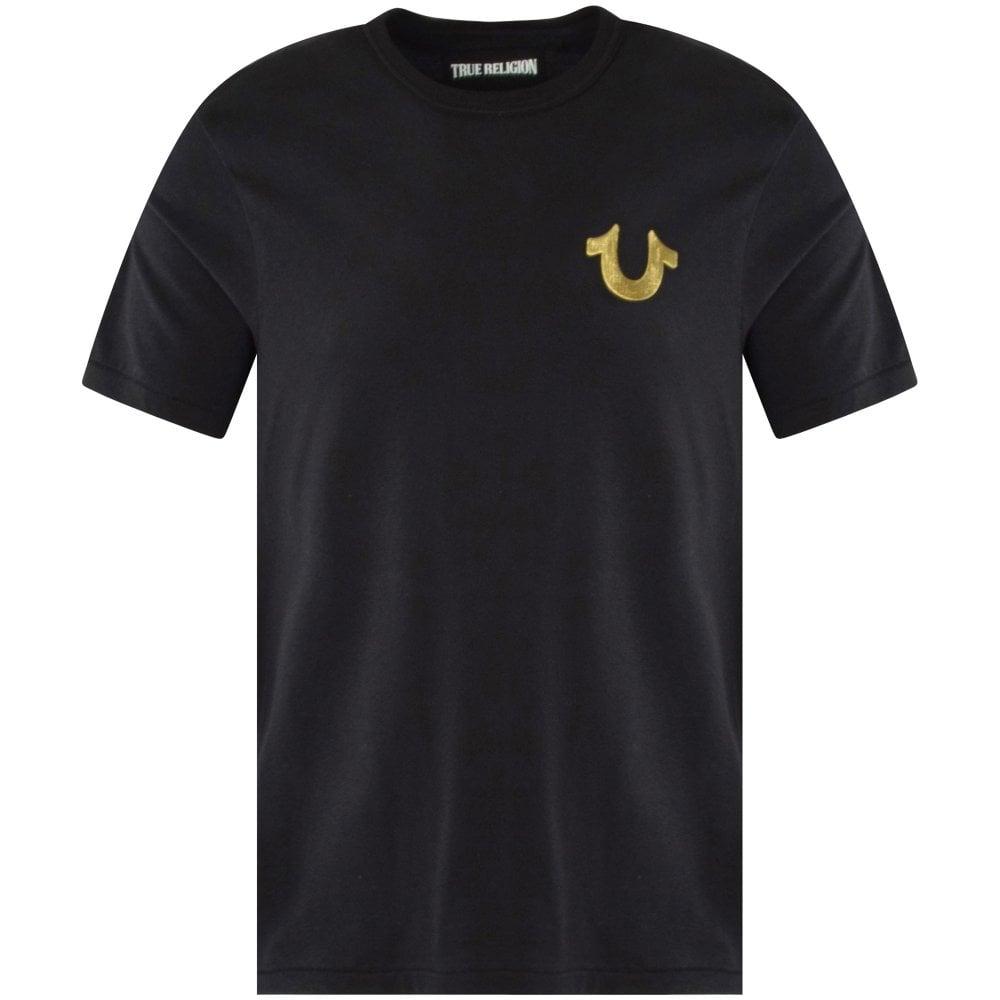 fordom udtale gødning True Religion Gold Buddha Logo Black T-shirt in Metallic for Men | Lyst