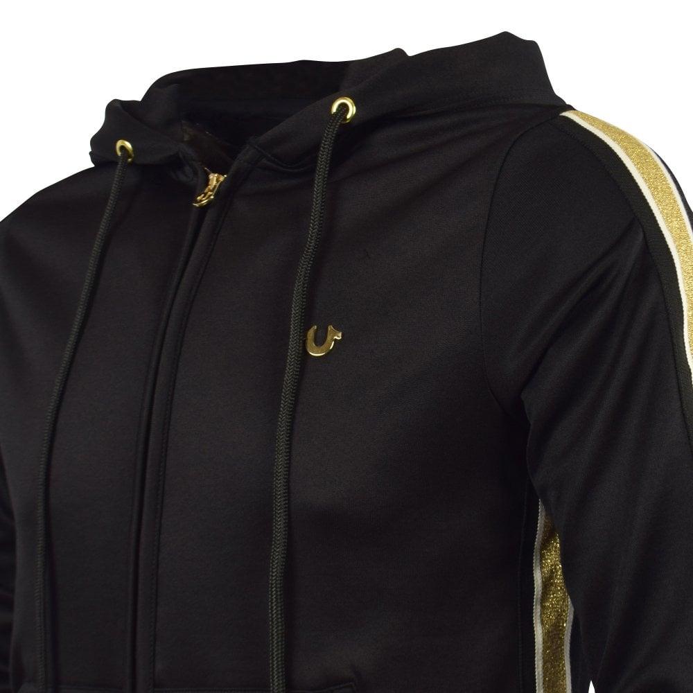 black and gold true religion hoodie