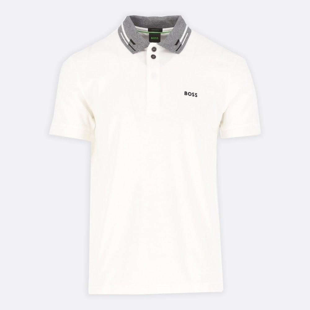 BOSS by HUGO BOSS Paddy Interlock Cotton Polo Shirt With Embroidered