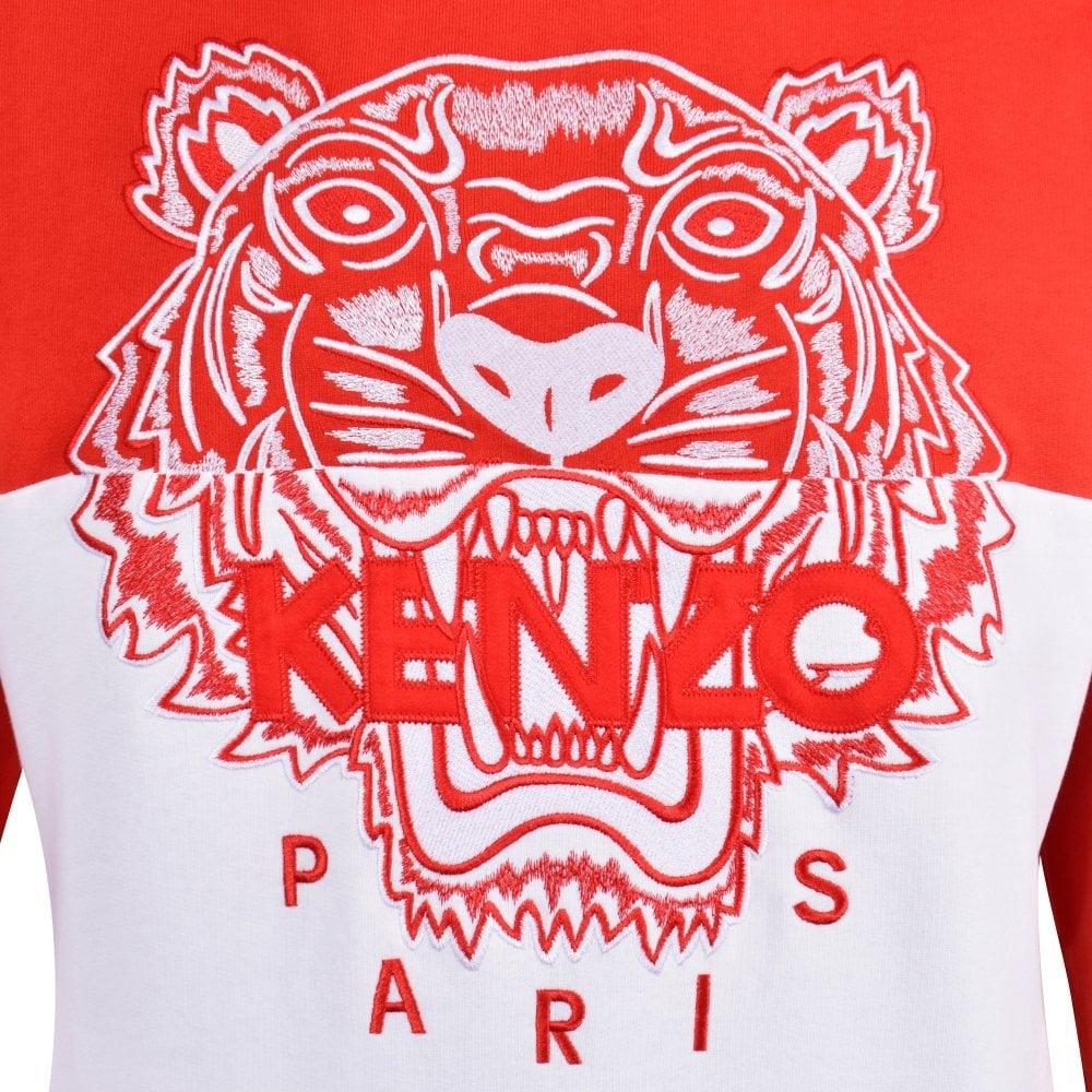 red and white kenzo shirt