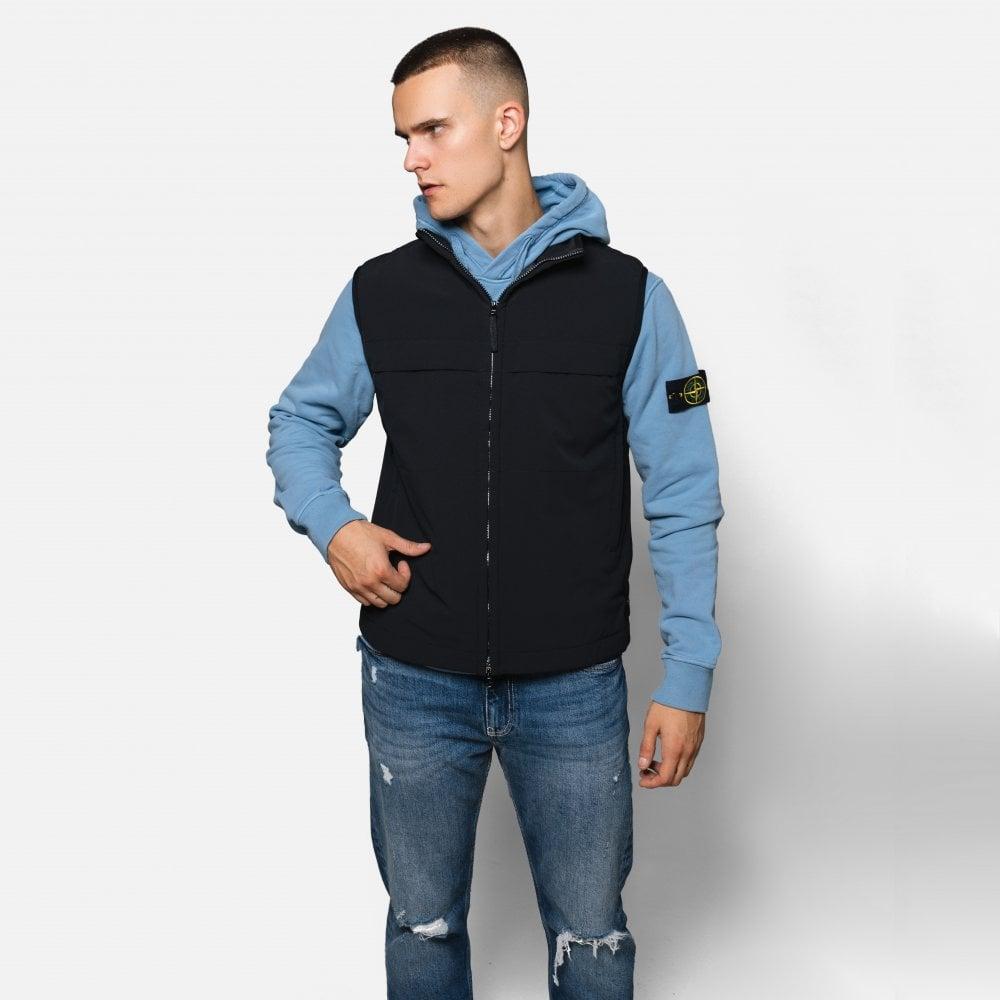 Stone island sale hooded gilet