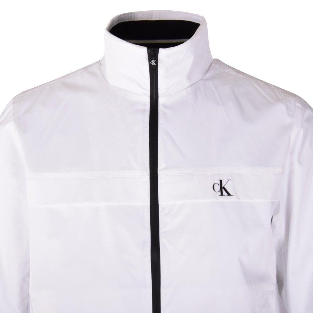 Calvin Klein Denim White Ck Windbreaker Jacket for Men - Lyst