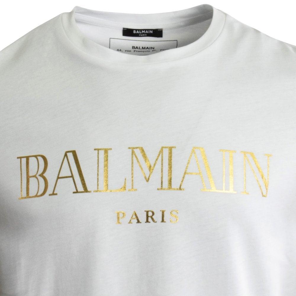 balmain tshirt white