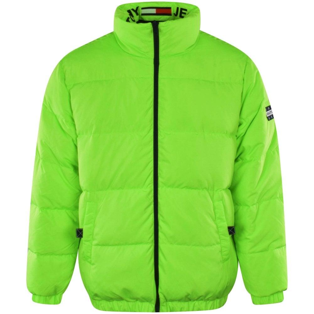 Tommy Fluro Green Reversible Jacket in Men | Lyst