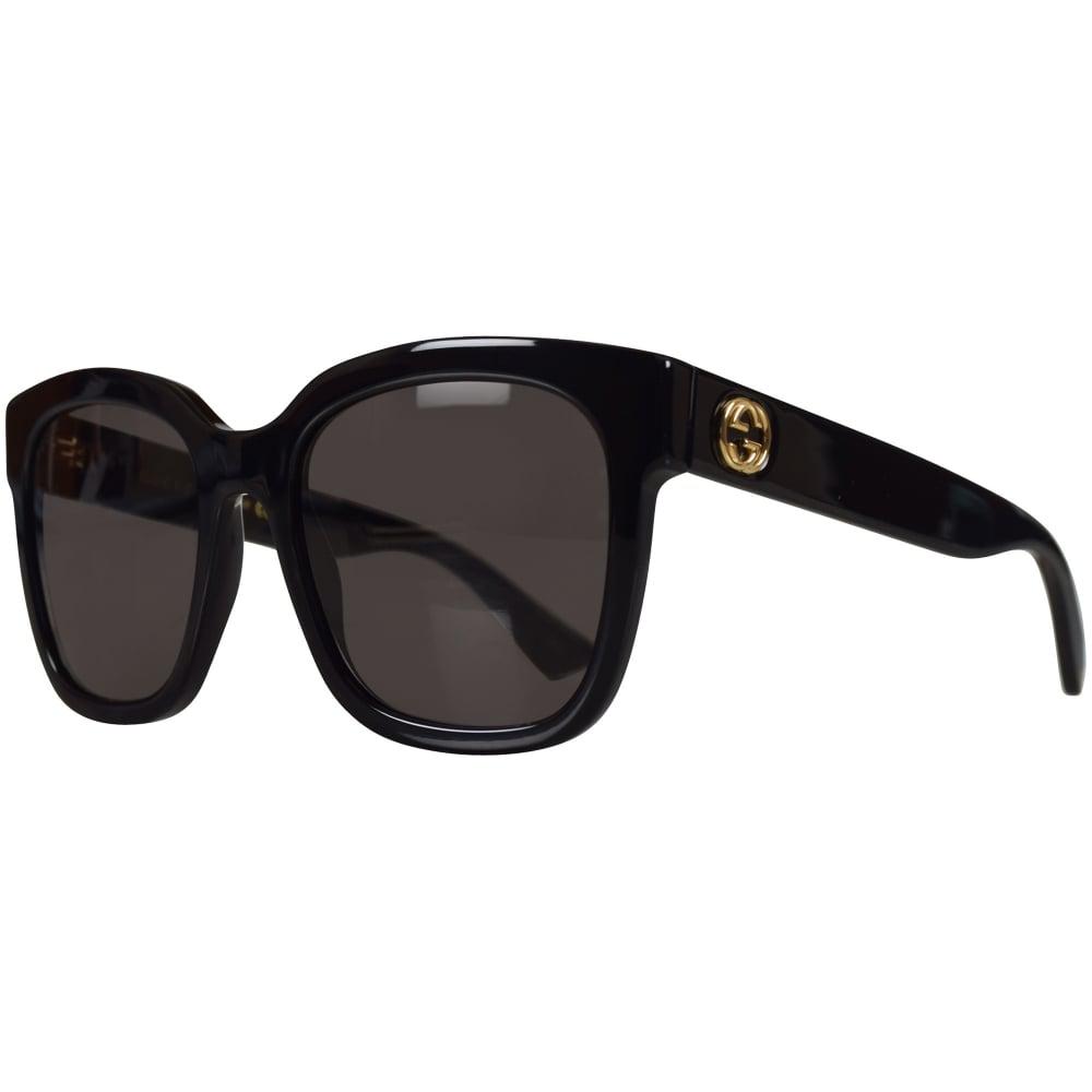 Gucci Velvet Gucci Black Square Frame Sunglasses for Men - Lyst