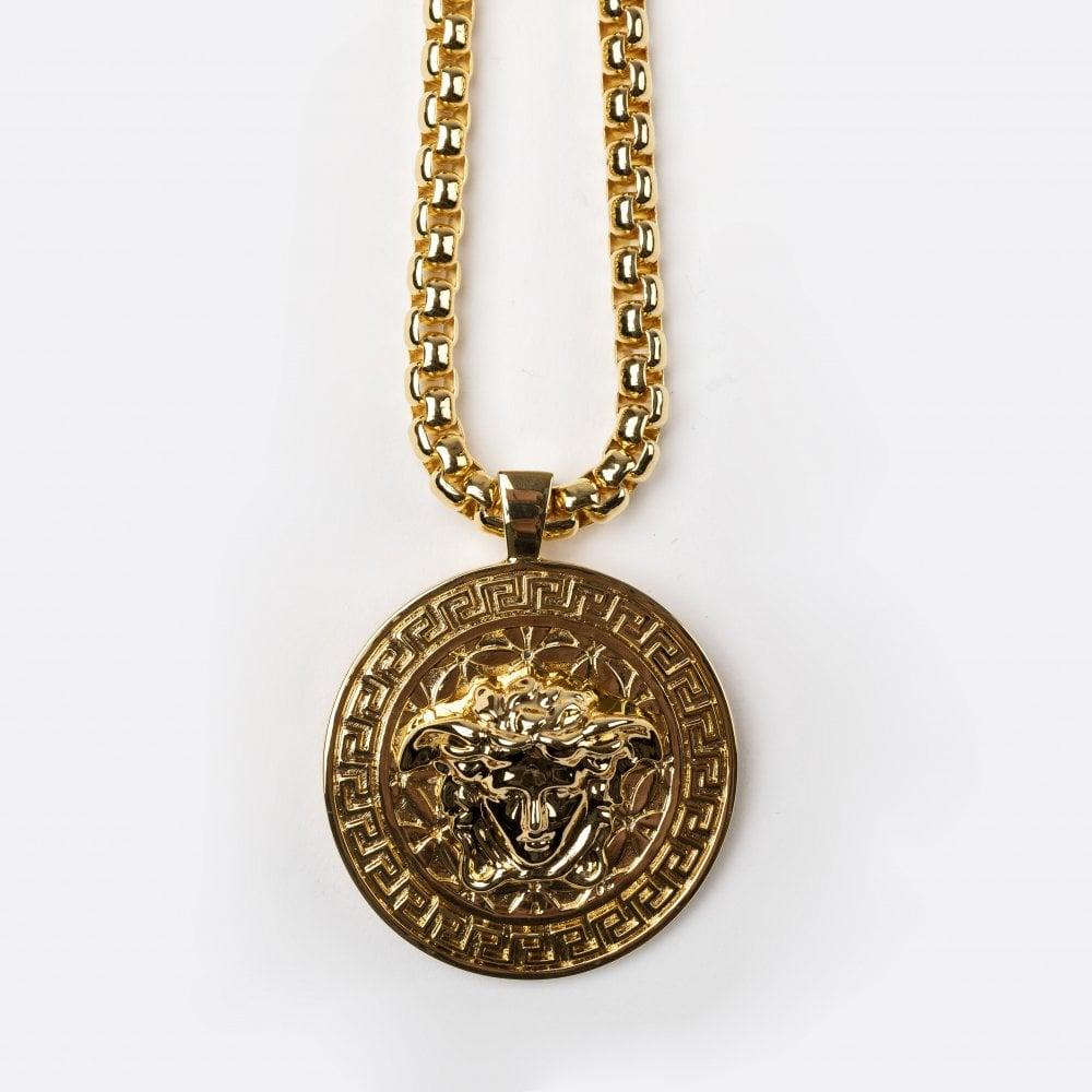 Versace Medusa Necklace in Metallic for Men | Lyst