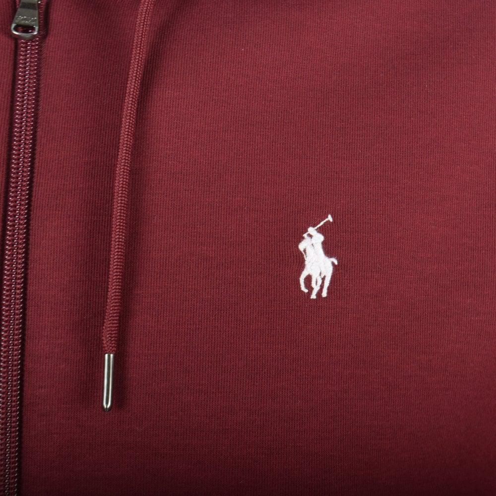 Polo Ralph Lauren Denim Wine Logo Hoodie in Red for Men - Lyst