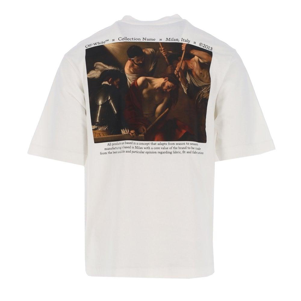 Off-White c/o Virgil Abloh Cotton White caravaggio Crowning Oversized  T-shirt for Men | Lyst