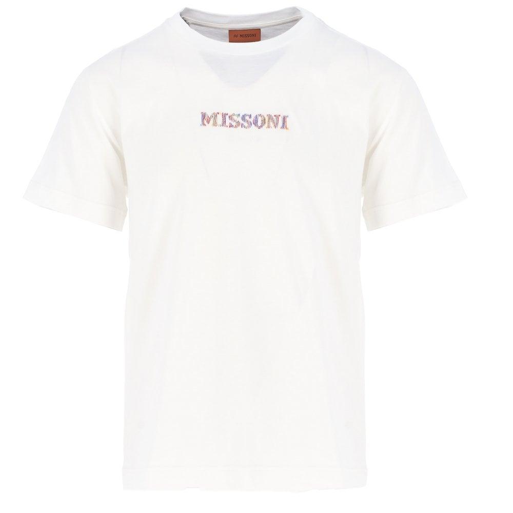 Missoni Abstract Stitch Logo T-shirt in White for Men | Lyst Canada