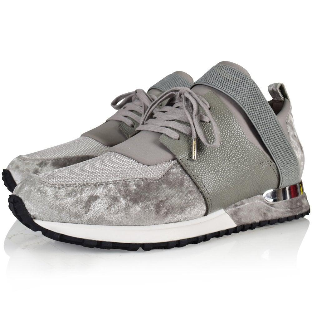 tommy mallet grey trainers