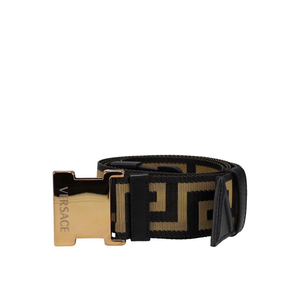 Versace Synthetic Greca Ribbon Belt for 