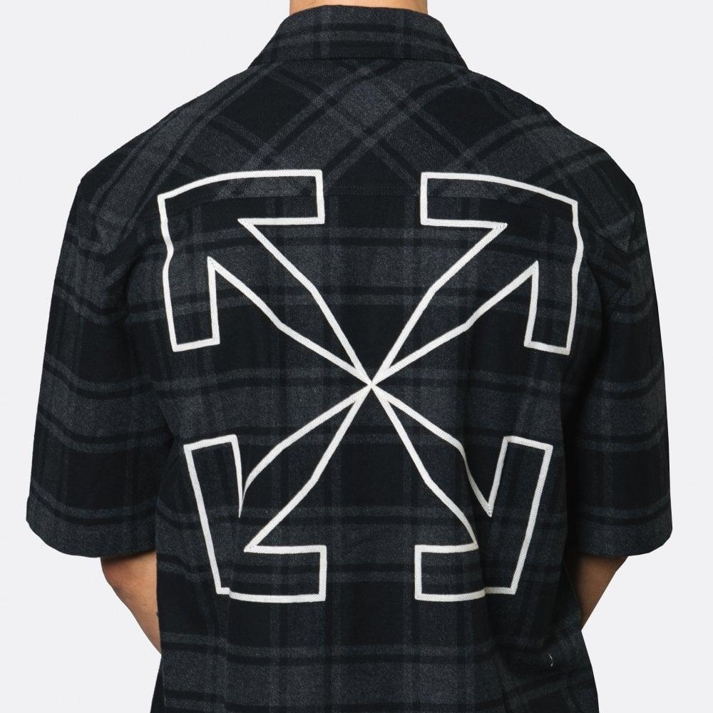 Off-White c/o Virgil Abloh Checked Flannel Arrow S/s Shirt in 