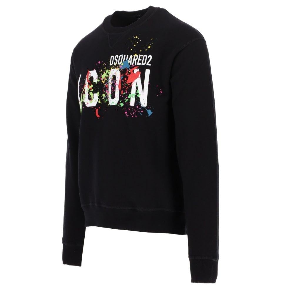 DSQUARED2 Sprayed Logo Cool Sweatshirt Red - Men from Brother2Brother UK