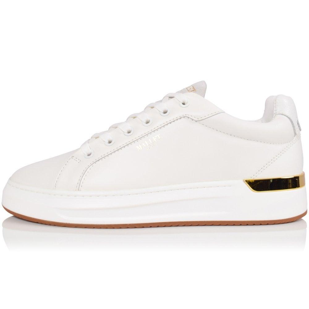 Mallet White Grftr Trainers for Men 