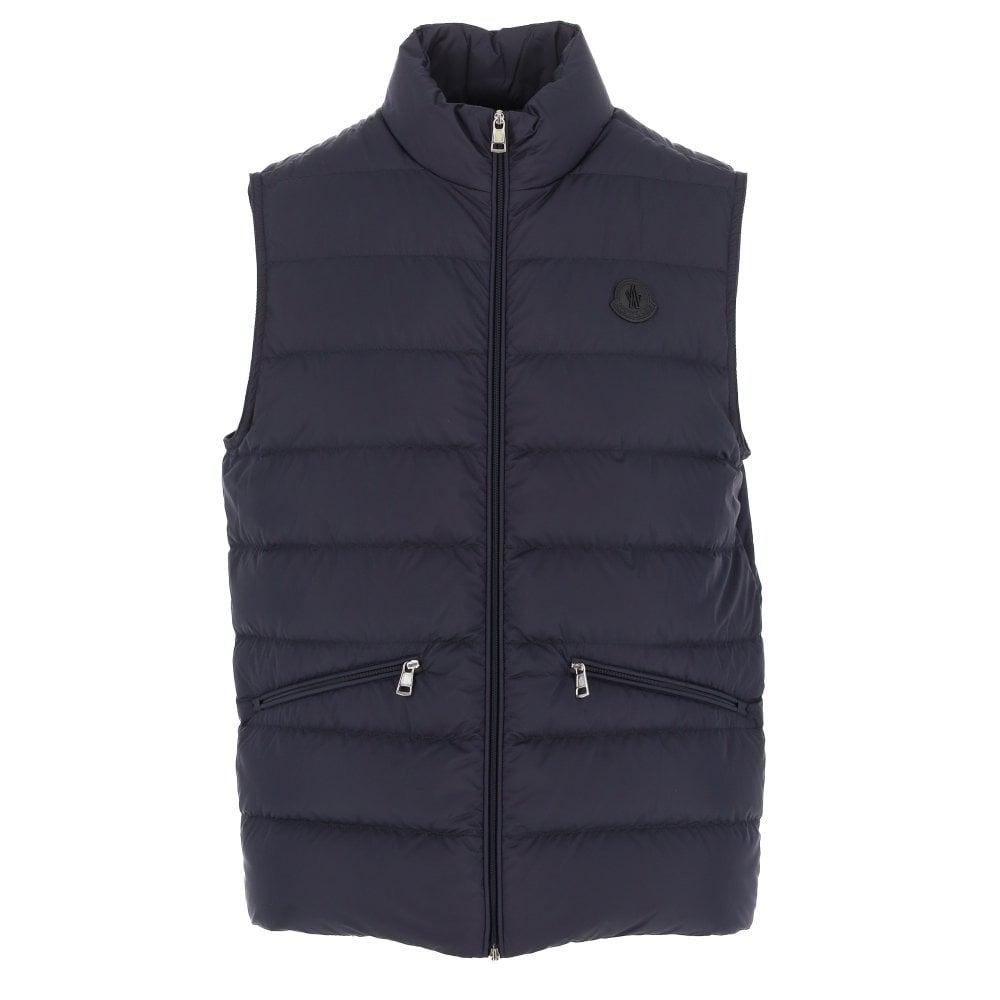 Moncler Treompan Gilet in Blue for Men 