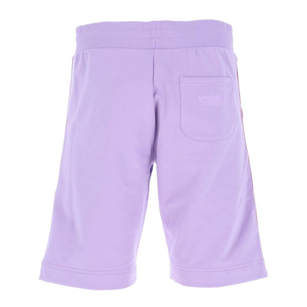 Moschino Taped Cotton Shorts in Purple for Men | Lyst