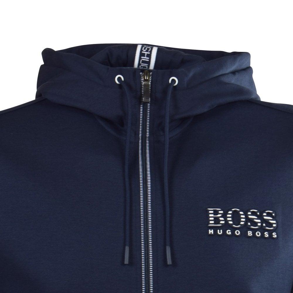 hugo boss saggy hoodie navy