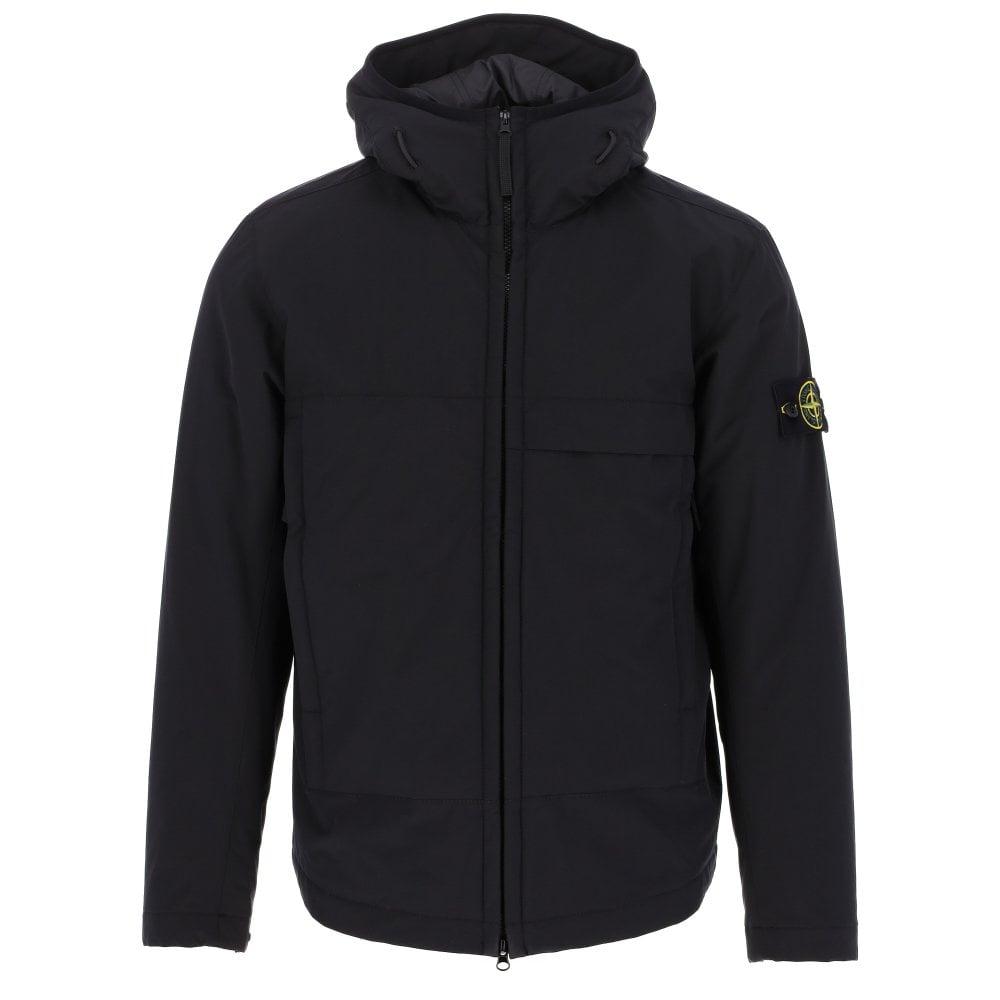 Stone Island Soft Shell-r E.dye Technology Primaloft Insulation Jacket in  Black for Men | Lyst